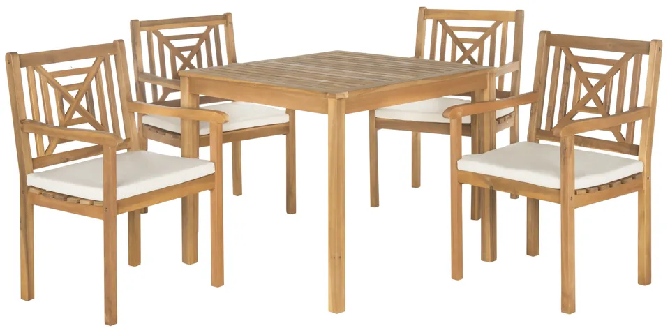 Del Mar 5 Piece Dining Set - Natural/Beige