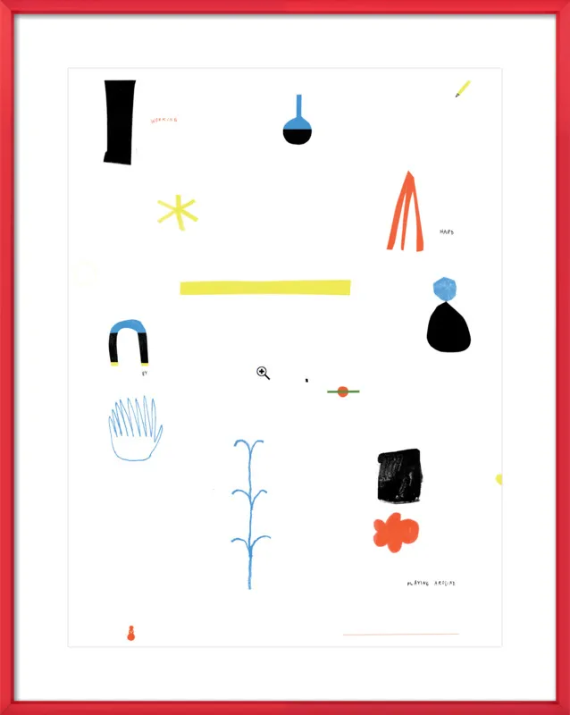 Working hard by playing around  by Agata Królak for Artfully Walls