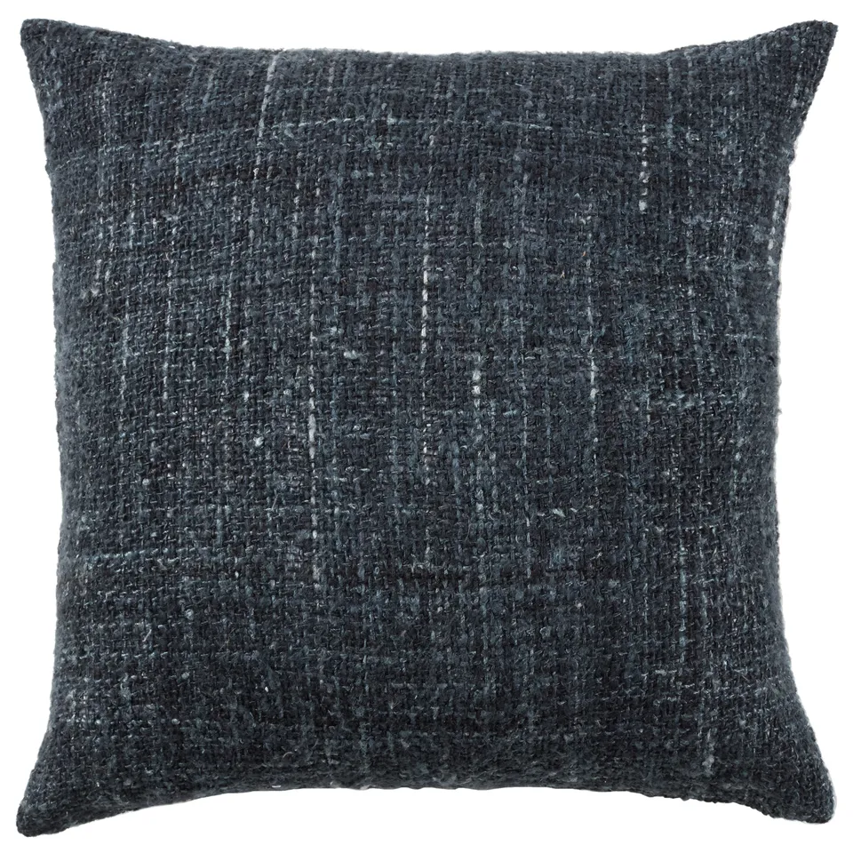 Tordis KLA03 Handmade Chevron Black Lumbar Pillow Cover (16"x24")