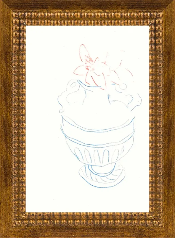 Sevres vase by Shanti Shea An for Artfully Walls