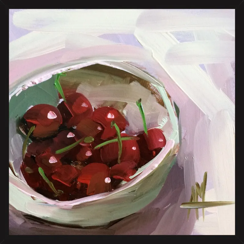 bowl of cherries no. 7 by Angela Moulton for Artfully Walls