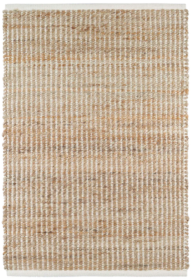 Gridwork Ivory Handwoven Jute Rug