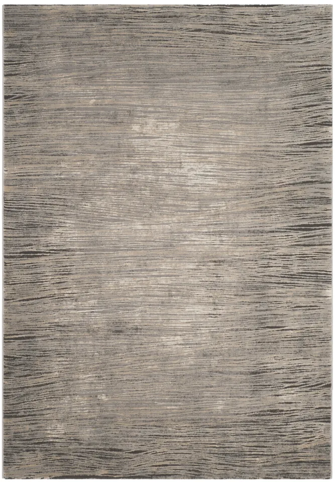Arlo Home Woven Area Rug, MDW342A, Ivory/Grey,  6' 7" X 9'