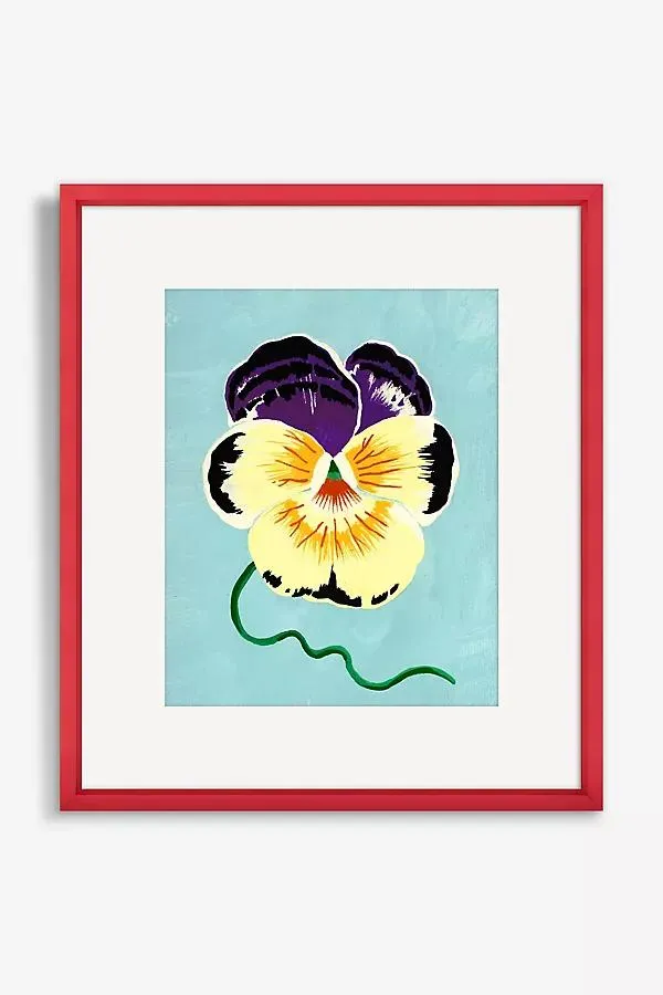 Pansy on Pink Wall Art
