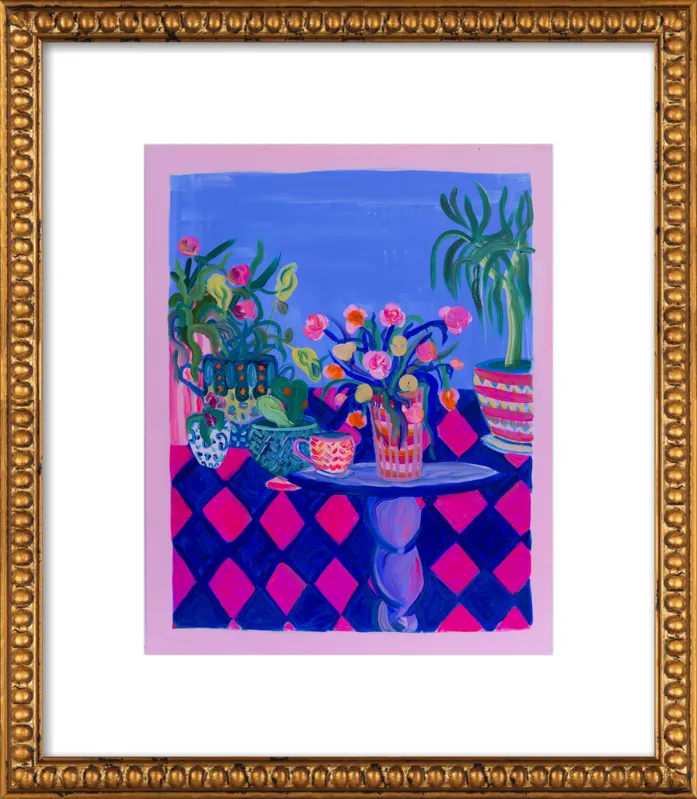 Pots and Plants painting by Davina Shefet for Artfully Walls