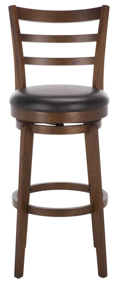 Hiroto Barstool - Black / Walnut