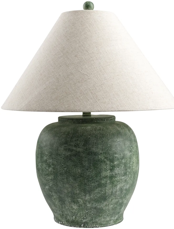 Forest  Hand Painted 26"H x 20"W x 20"D Accent Table Lamp
