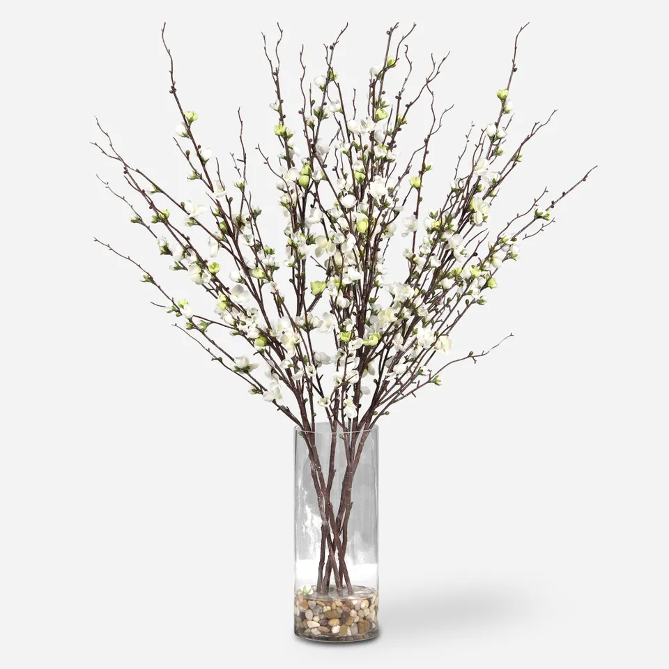 Quince Blossoms Silk Centerpiece
