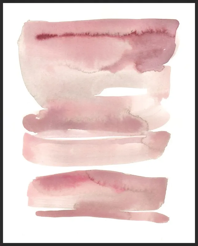 pink waves by Kelly Witmer for Artfully Walls