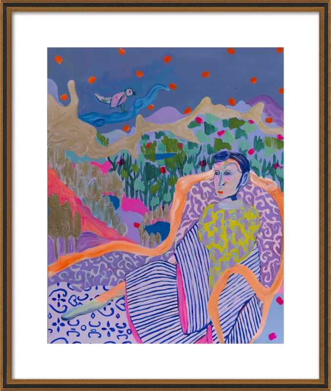"The Nightingale" illustration by Davina Shefet for Artfully Walls
