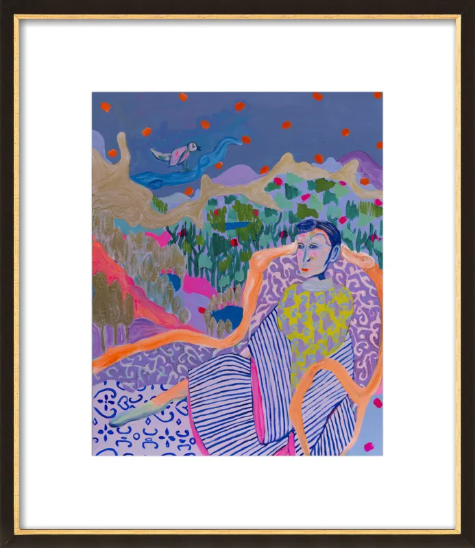 "The Nightingale" illustration by Davina Shefet for Artfully Walls