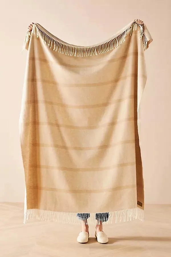 Montauk Stripe Herringbone Throw Blanket