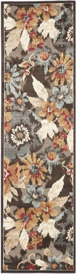 Arlo Home Woven Area Rug, PAR148-330, Dark Brown,  2' 7" X 4'