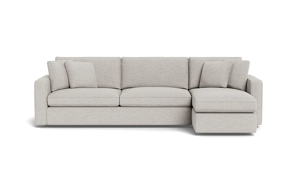 James 3-Seat Right Chaise Sectional with Storage