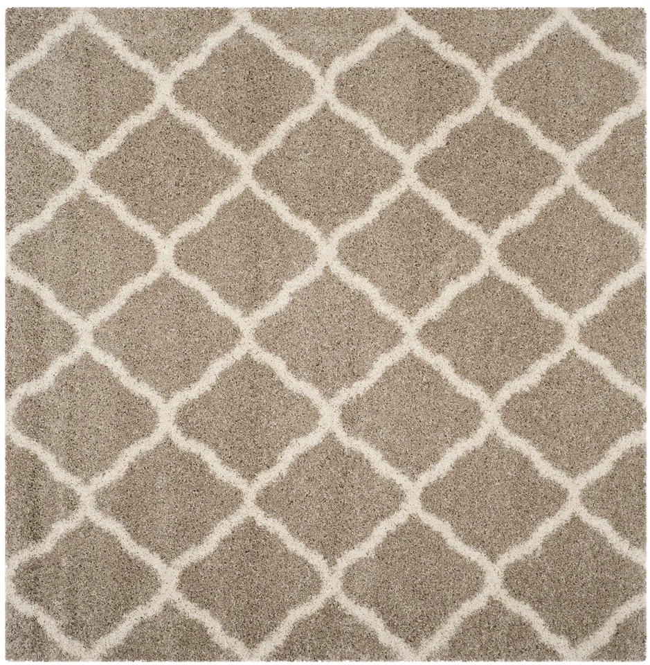 Arlo Home Woven Area Rug, SGH283S, Beige/Ivory,  7' X 7' Square
