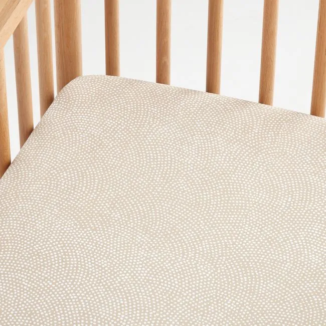 Batik Desert 100% Organic Cotton Baby Crib Fitted Sheet by Leanne Ford
