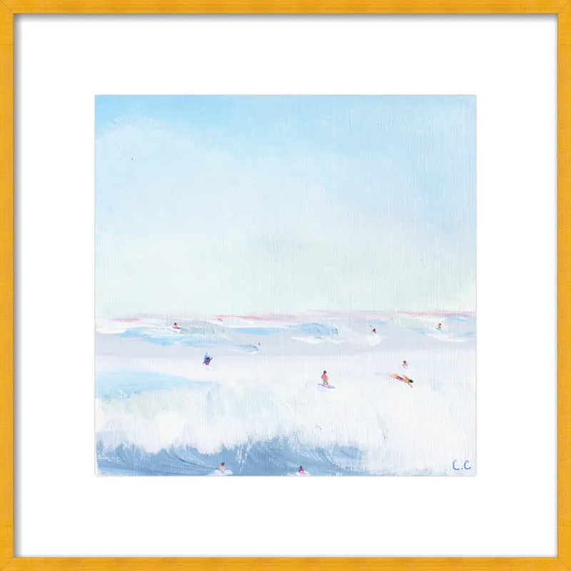 Soft Blue Surf  by Caroline Chriss  for Artfully Walls
