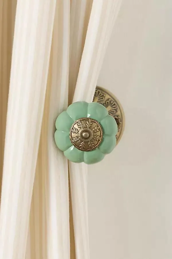 Eloise Brass Curtain Tieback