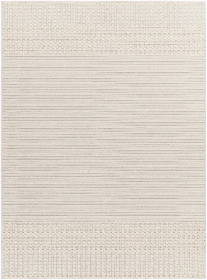 Lyna Beige Indoor 2'7" x 7'2" Machine Woven Rug