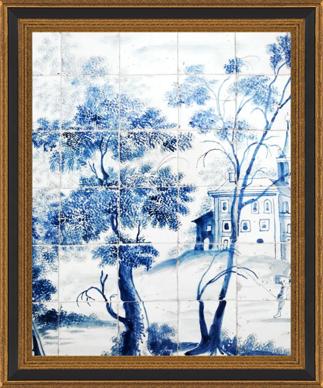 Lisbon Blue Tiles Two by Lupen Grainne for Artfully Walls