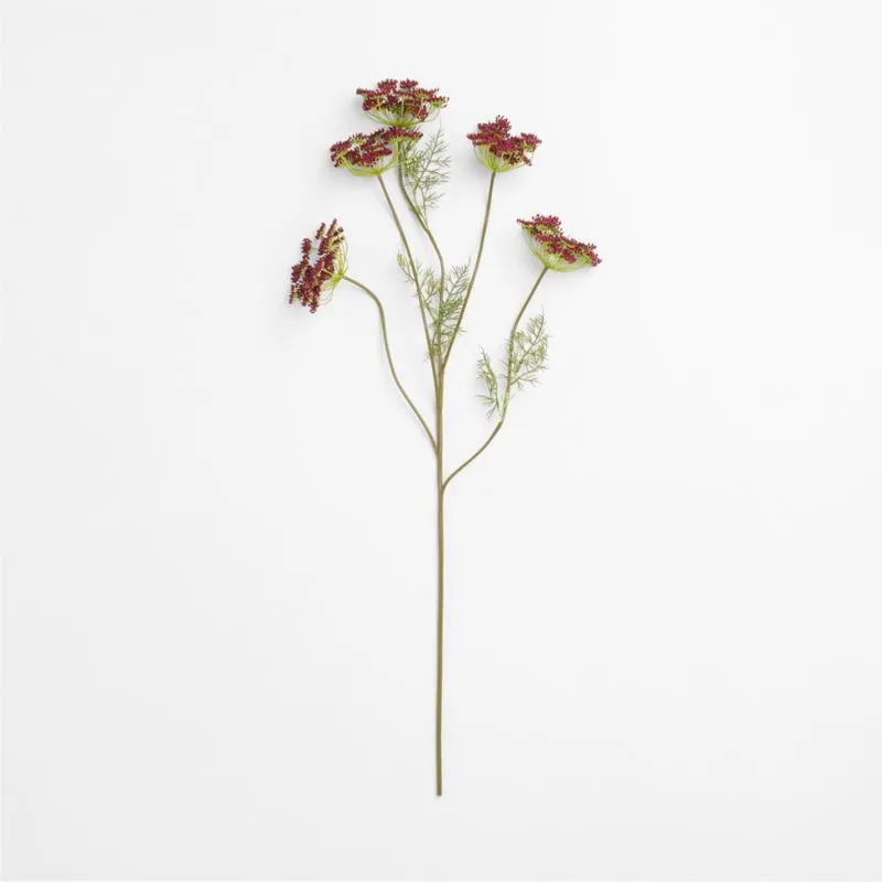Faux Purple Queen Anne's Lace Stem 43"