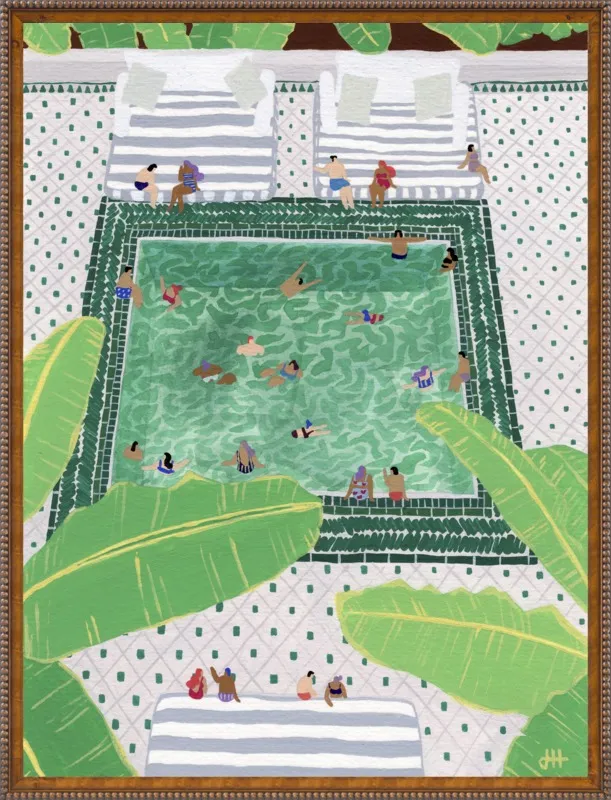 Green Riad by Joanne Ho for Artfully Walls