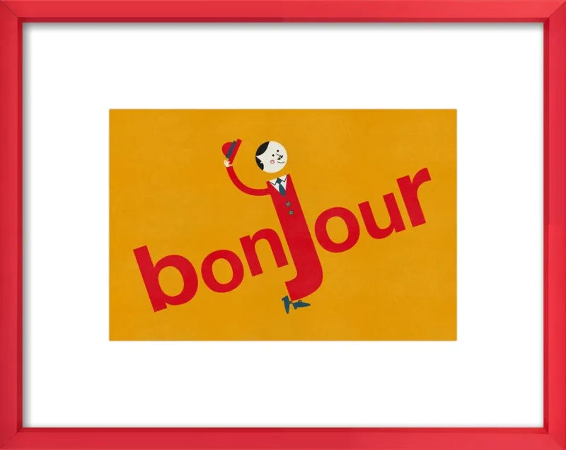 Bonjour by Blanca Gómez for Artfully Walls