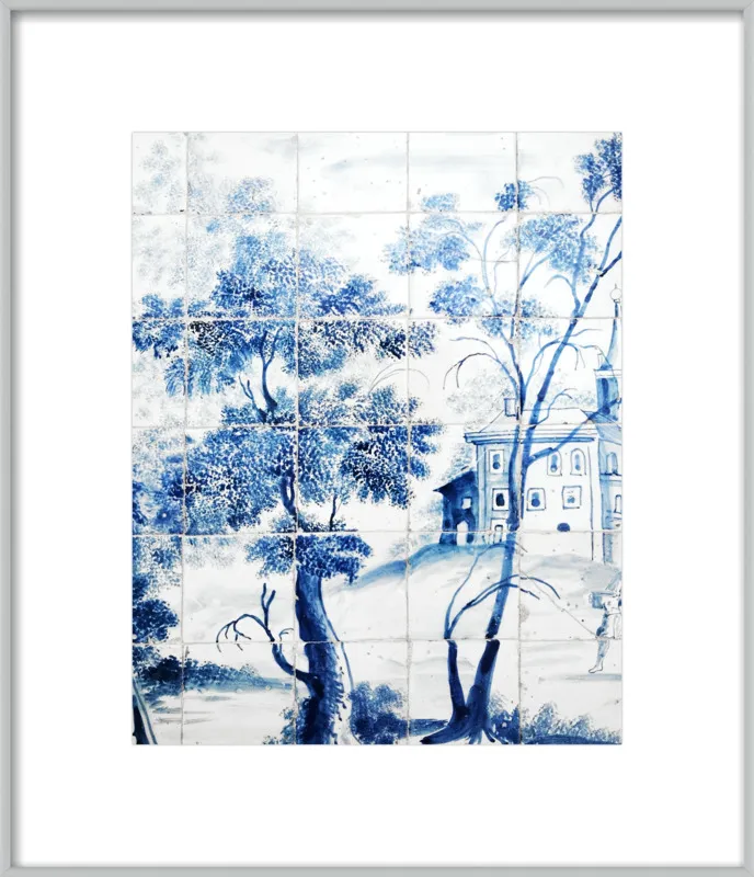 Lisbon Blue Tiles Two by Lupen Grainne for Artfully Walls