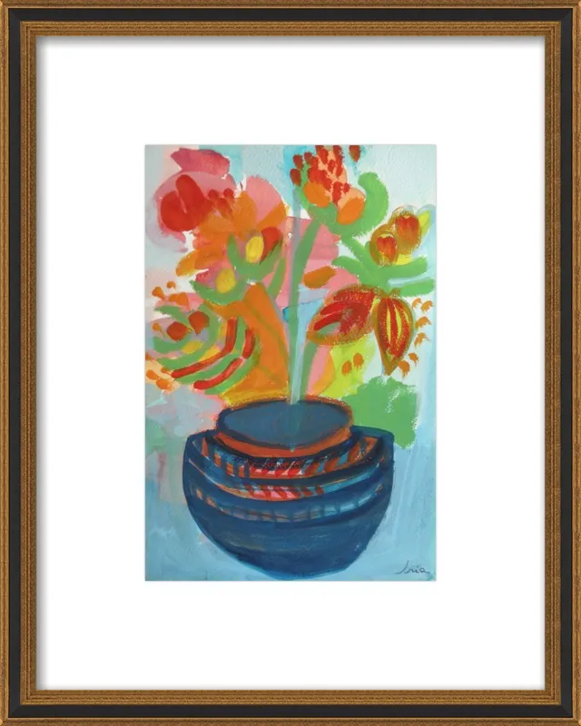 Red Flowers by Iria Fernandez Alvarez for Artfully Walls
