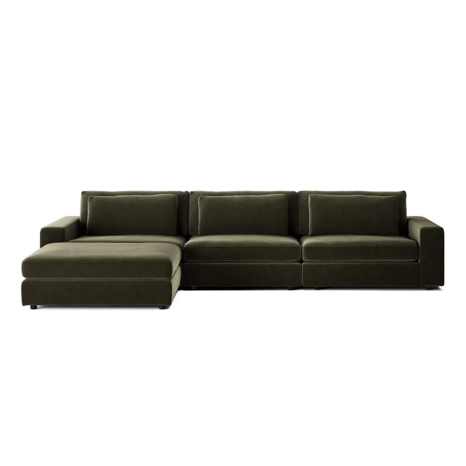 Bloor 3-Piece Sectional - Surrey Olive