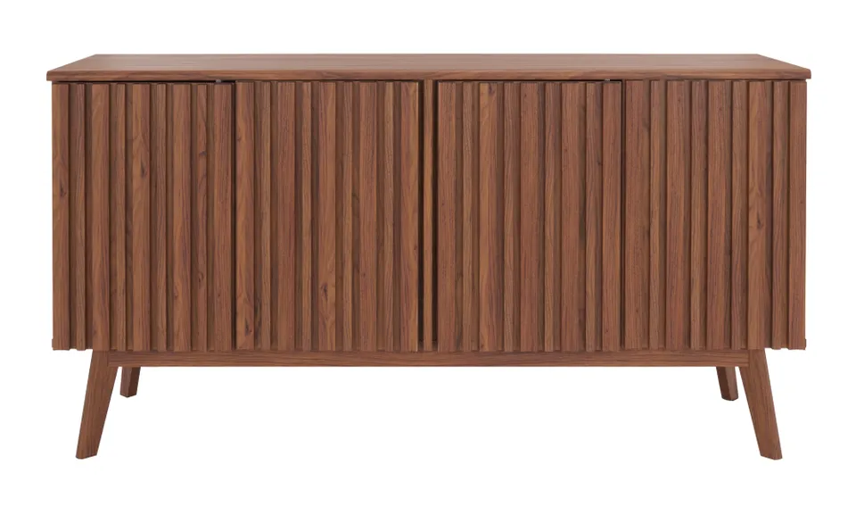 Helena 4 Door 4 Shelf Media Stand - Walnut