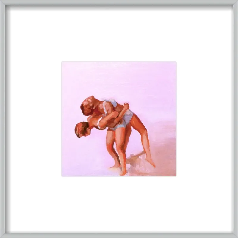 wrestling by Mary Sinner for Artfully Walls
