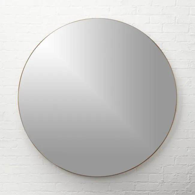 Infinity Brass Round Wall Mirror 48"