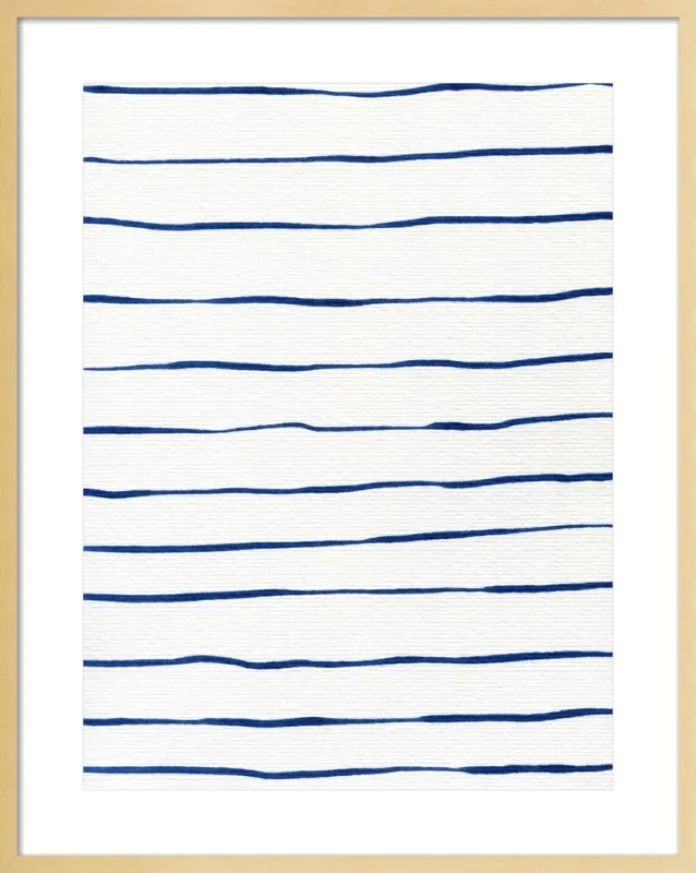 Blue Stripes by Georgiana Paraschiv for Artfully Walls