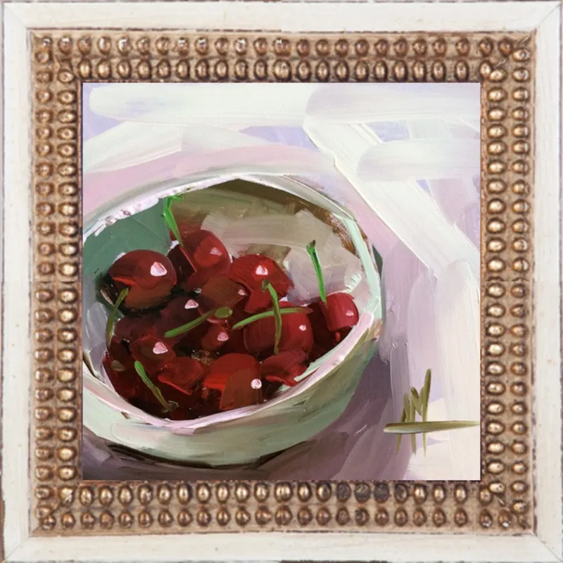 bowl of cherries no. 7 by Angela Moulton for Artfully Walls