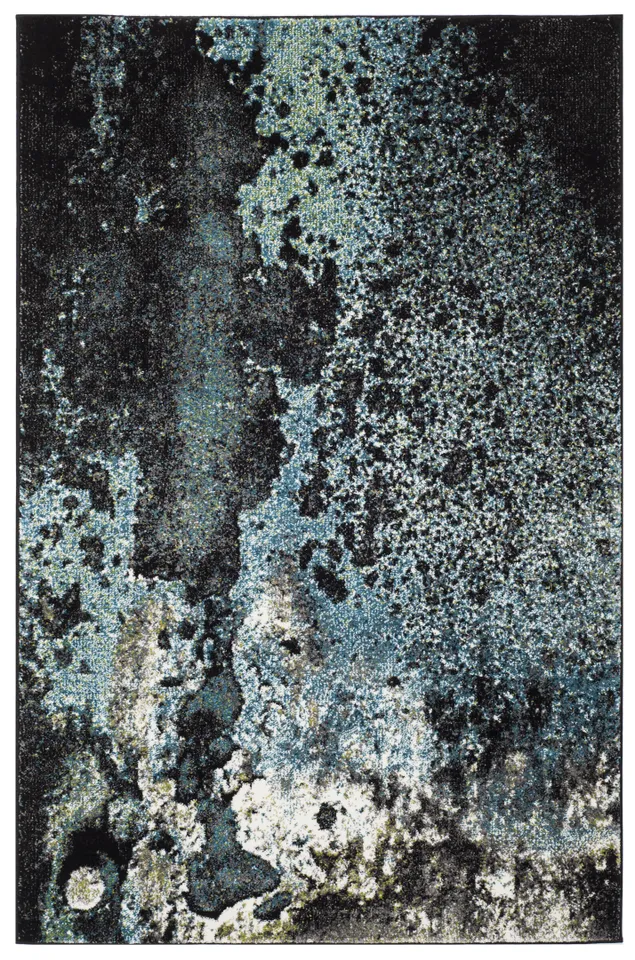 Arlo Home Woven Area Rug, GLA124B, Blue/Multi,  4' X 6'
