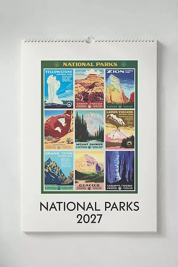 National Parks 2027 Wall Calendar