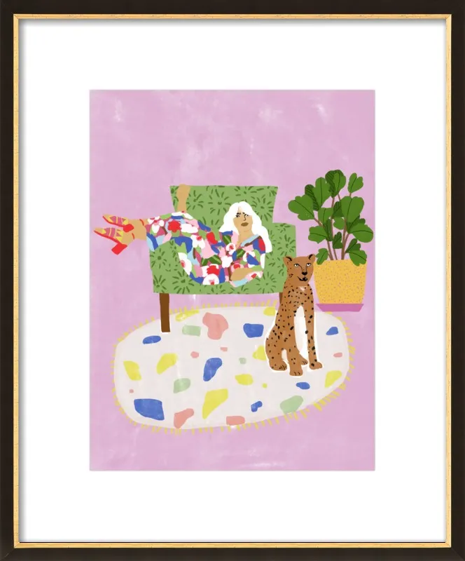 Lady and her tiger by Alja Horvat for Artfully Walls