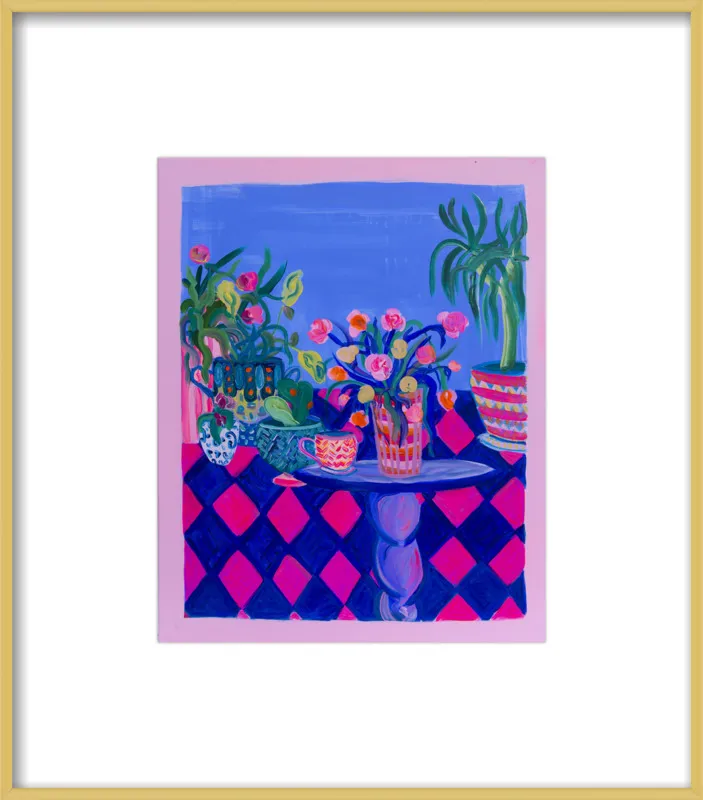 Pots and Plants painting by Davina Shefet for Artfully Walls