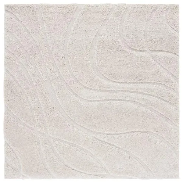 Coastal Shag Abstract Wave Area Rug