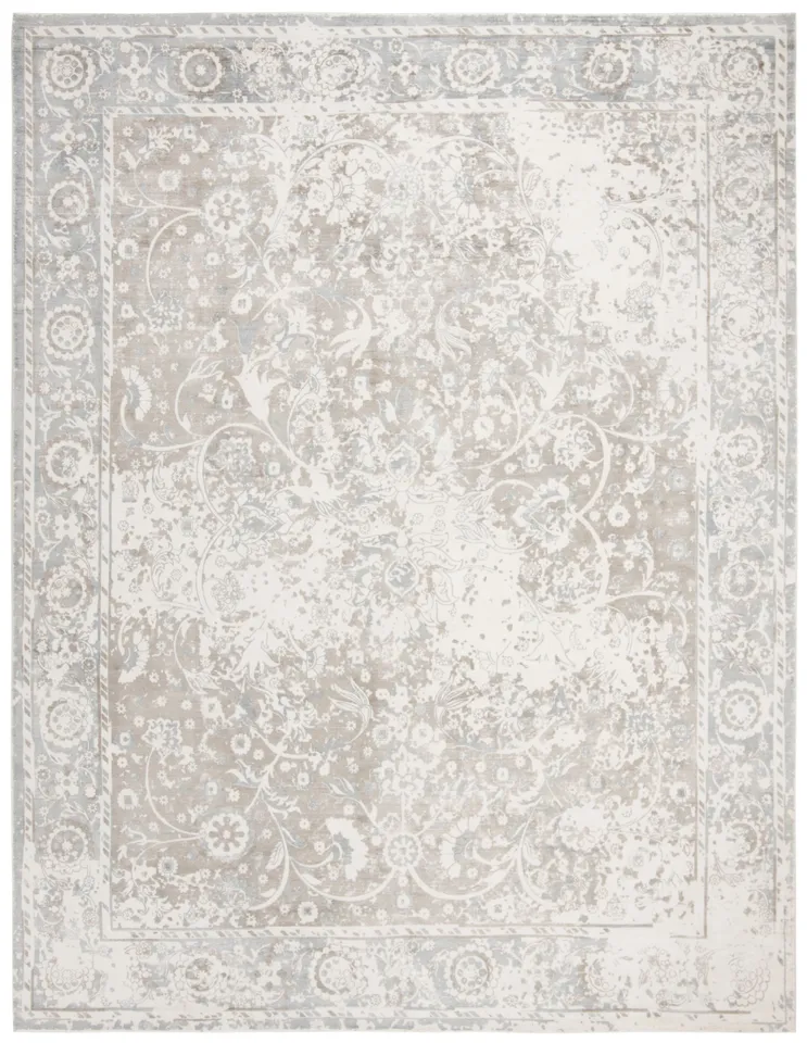 Arlo Home Woven Area Rug, MIR973M, Blue/Charcoal,  8' X 10'