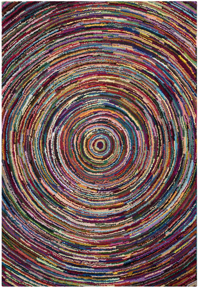 Arlo Home Hand Tufted Area Rug, NAN315A, Multi,  5' X 8'