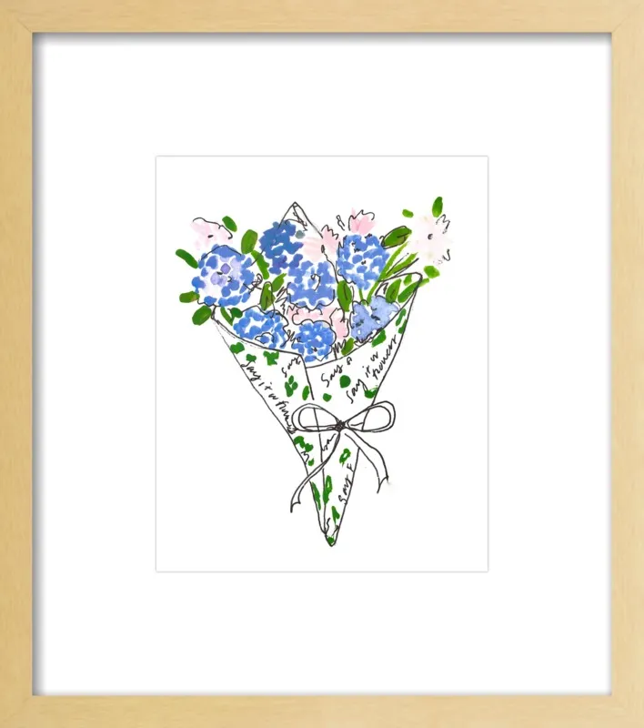 Bodega Flowers in Blue by Larsen McDowell for Artfully Walls