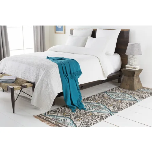 Idina Beige Indoor 2'6" x 8' Handmade Rug