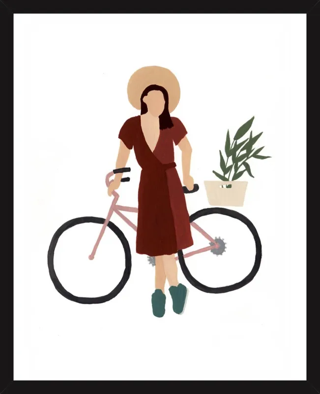 Biking Beauty by Taylor Ann for Artfully Walls
