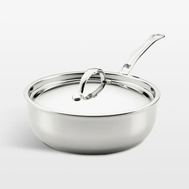 Hestan Probond Luxe 2-Qt. Stainless Steel Saucier with Lid
