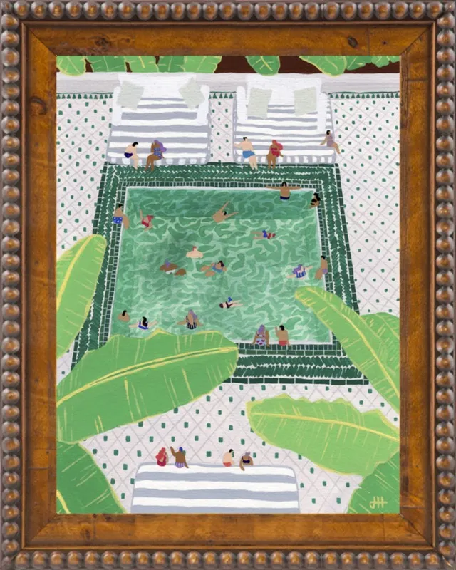 Green Riad by Joanne Ho for Artfully Walls