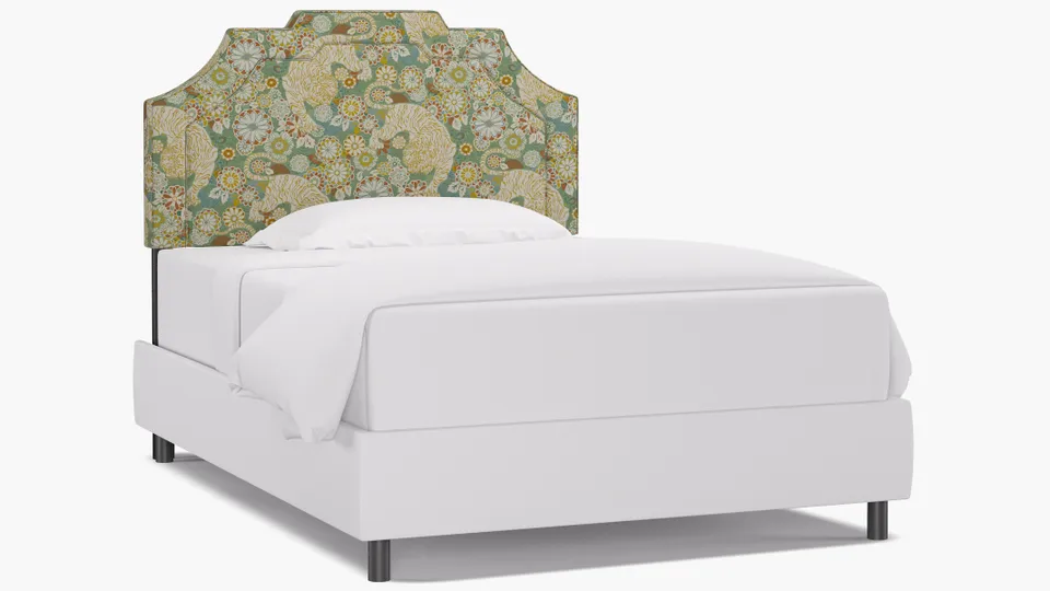 Art Deco Headboard, Pistachio Siberian Tiger, Full