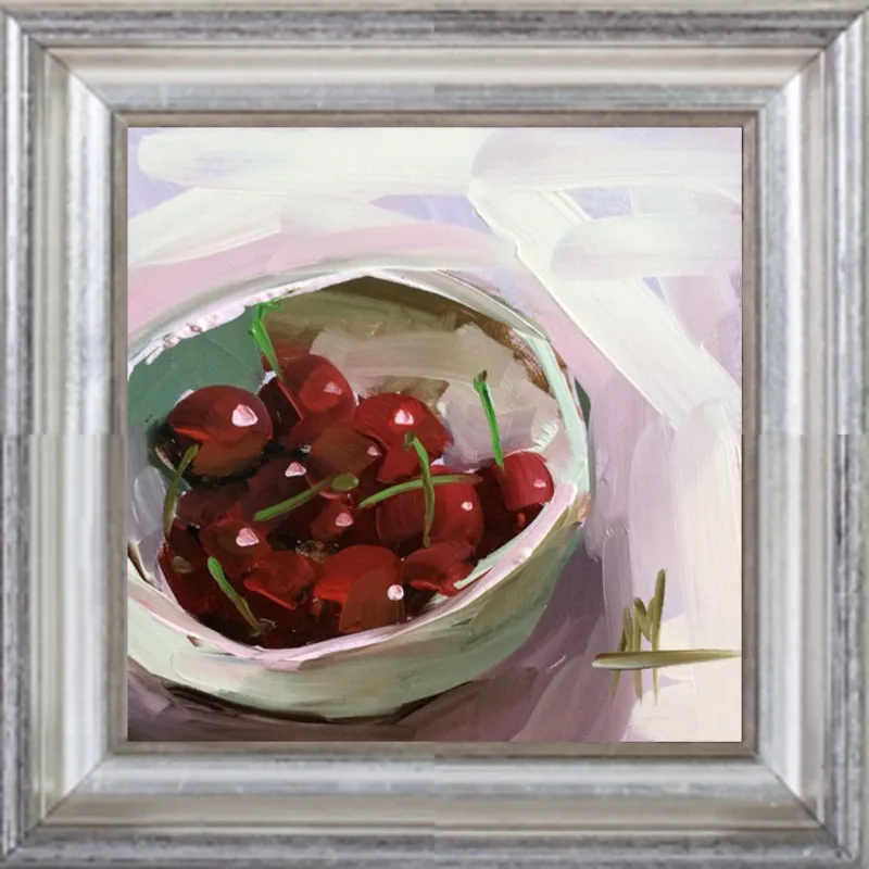 bowl of cherries no. 7 by Angela Moulton for Artfully Walls