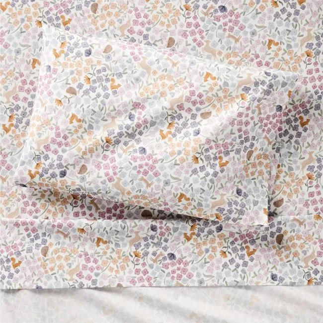 Stay Cool Wonderland Prairie 100% Organic Cotton Toddler Sheet Set